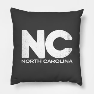 NC North Carolina State Vintage Typography Pillow