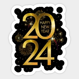 2024 Year Gold Foil Balloon Style Sticker for Sale by teeworthy