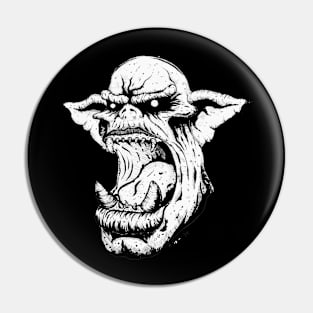 Ork black and white Pin