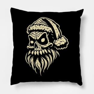 Santa Claus Skull Christmas Pillow