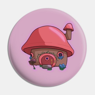 Mushroom House Pin