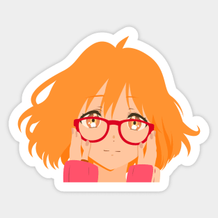 Mirai Kuriyama #2 - Kyoukai no Kanata Sticker for Sale by Animeager