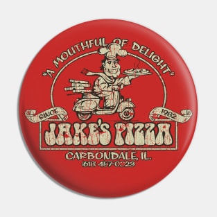 Jake's Pizza Carbondale 1982 Pin