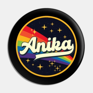 Anika // Rainbow In Space Vintage Style Pin