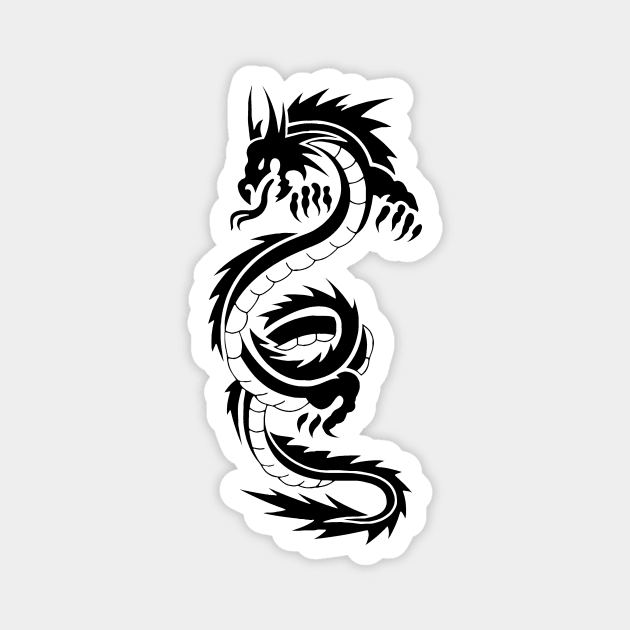 Chinese Style Dragon Tattoo Magnet by NeilGlover