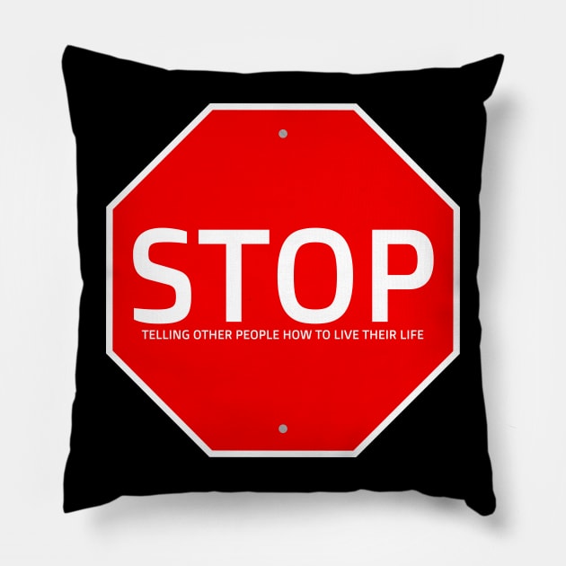 STOP sign Pillow by TSOL Games