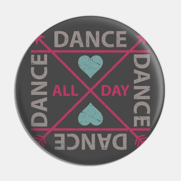 Dance All Day - Crossed Arrows Pin by joshp214