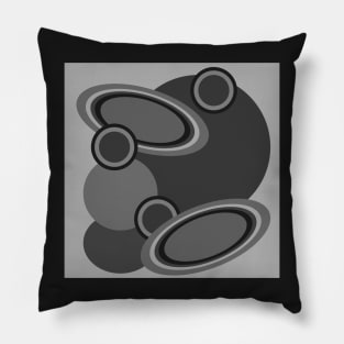 minimalist monochrome abstract design Pillow