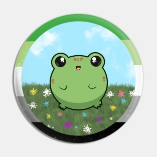 Pride Froggo (Aromantic) Pin