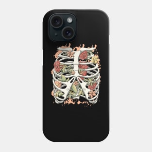 Floral Rib Cage Phone Case