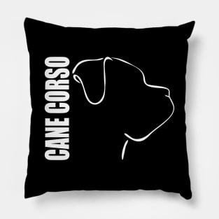 Proud Cane Corso profile dog lover gift Pillow