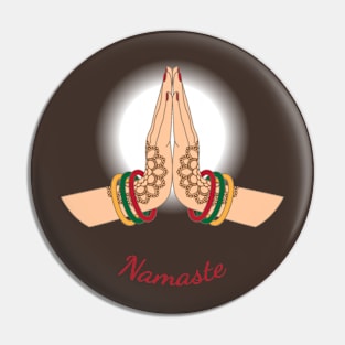 Namaste Hands 1 Pin