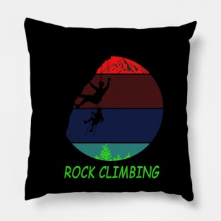 rock climbing Pillow