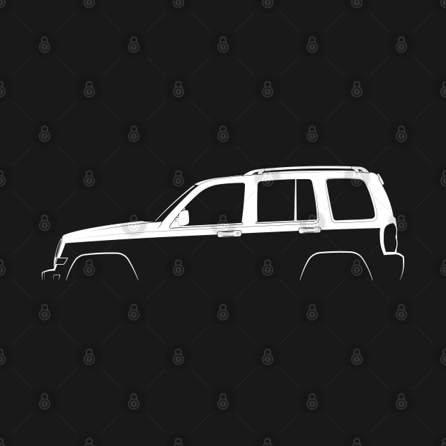 Jeep Liberty (KJ) Silhouette by Car-Silhouettes