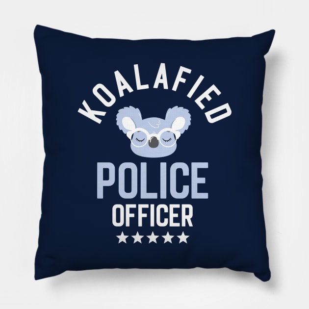 Koalafied Police Officer - Funny Gift Idea for Police Officers Pillow by BetterManufaktur