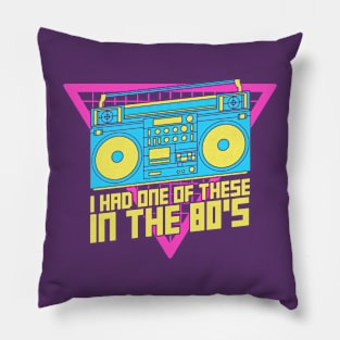 80's Boombox Pillow