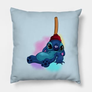 Aloha Alien Stitch Pillow