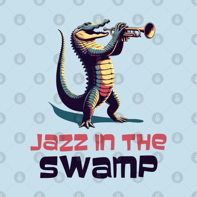 Jazz in the Swamp, alligator by Art_Boys