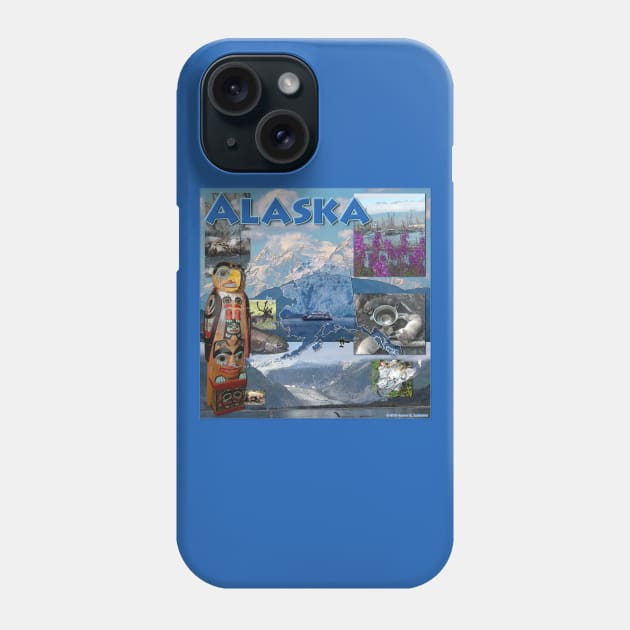 Alaska Collage Phone Case by JEAndersonArt