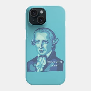 Emmanuel Kant Portrait and Quote Phone Case