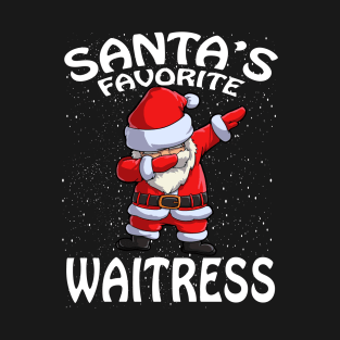 Santas Favorite Waitress Christmas T-Shirt