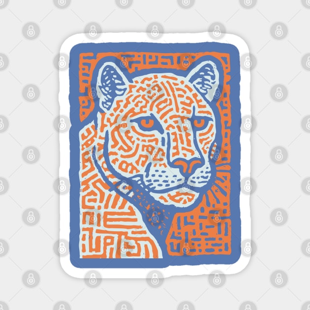 Jaguar Spirit | Mesoamerican God Inspired Magnet by TuncGK