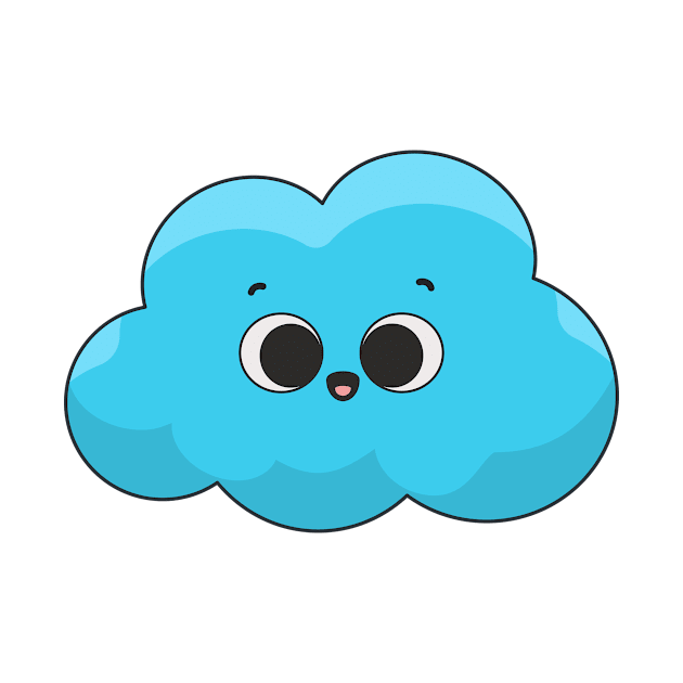 Cute cloud illustration by Raybble