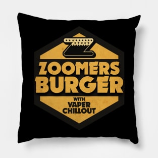 Zoomers Burger Vintage Deluxe Pillow