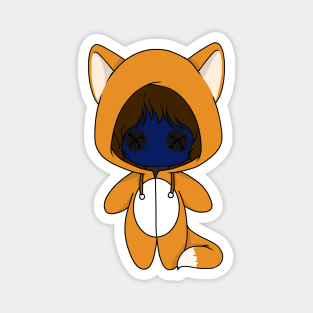 creepypasta eyeless ajck fox costume doll Magnet