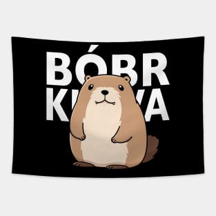 Cute Bober - Beaver Meme Tapestry