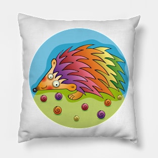 Colorful Hedgehog Pillow