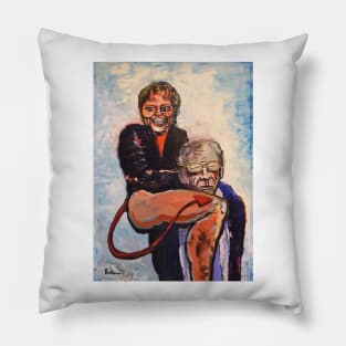 "THE DEVIL YOU KNOW"  Hillary Clinton and Bernie Pillow