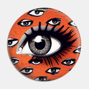 Urban Eye Graffiti Wall Art Pin