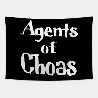 Agents of Chaos - White - Front Tapestry