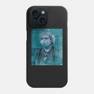 Nurse Nish - Drawing by Adelaide Artist Avril Thomas - South Australian Artist Phone Case