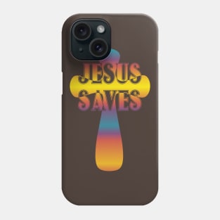 Jesus Saves Cross Phone Case