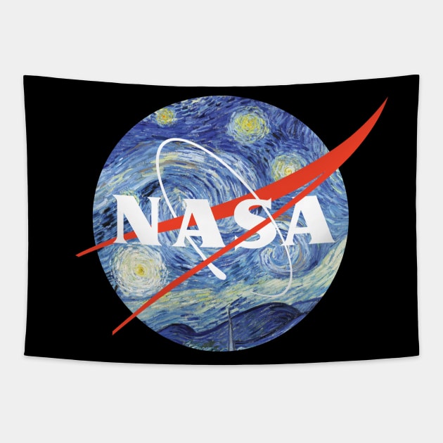 Nasa Starry Night Tapestry by Beltschazar