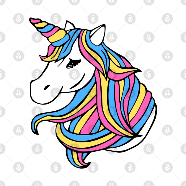 Pansexual Flag Unicorn by MarcyRangel