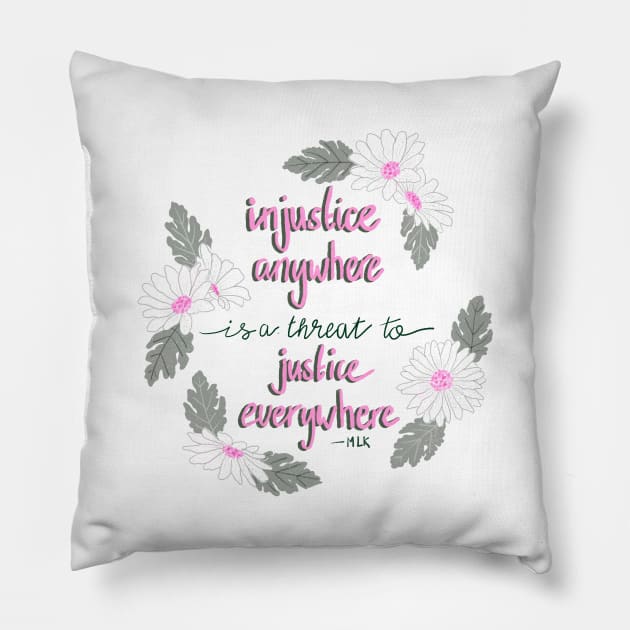Martin Luther King quote Pillow by RosanneCreates