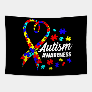 Cute Autism Awareness Autistic Unique Colorful Tapestry