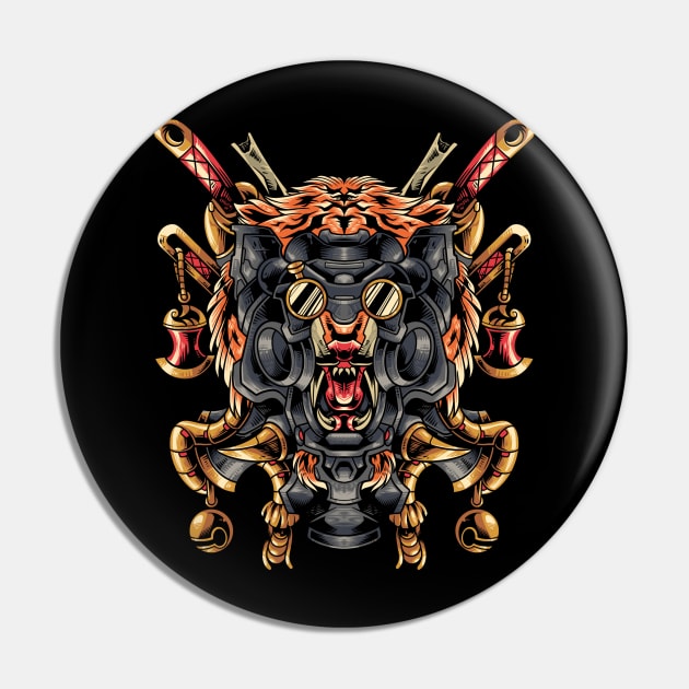 Tiger robot Pin by Bayuktx