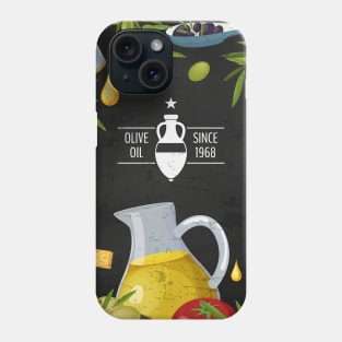 Olives oil blackboard Phone Case