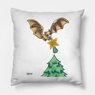 2013 Holiday ATC 8 - Bat and Christmas Star Pillow