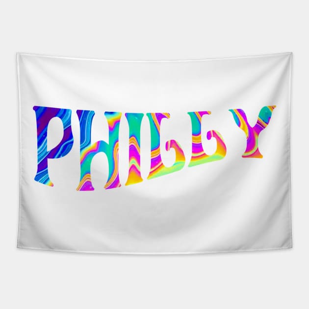 Philly Trippy Tapestry by lolosenese