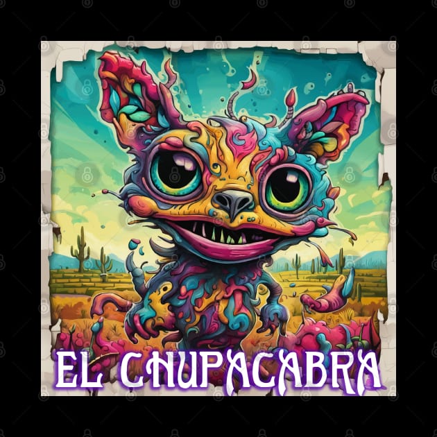 VIBRANT VISIONS (EL CHUPACABRA) by Morrigan Austin