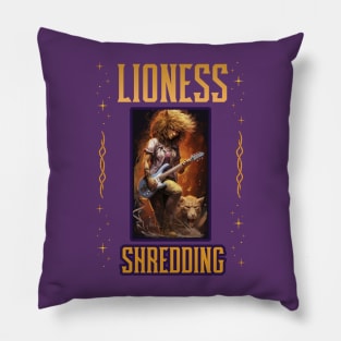 Lioness Shredding Pillow