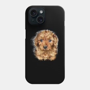 Cavapoo watercolor Phone Case