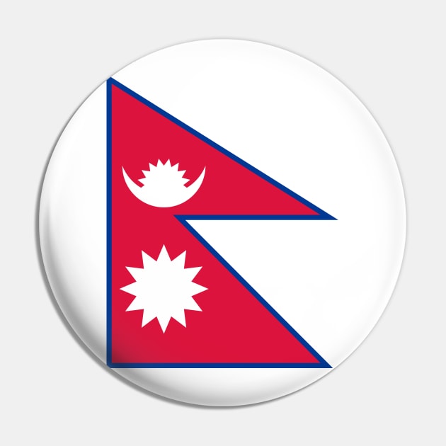 Flag of Nepal Pin by COUNTRY FLAGS