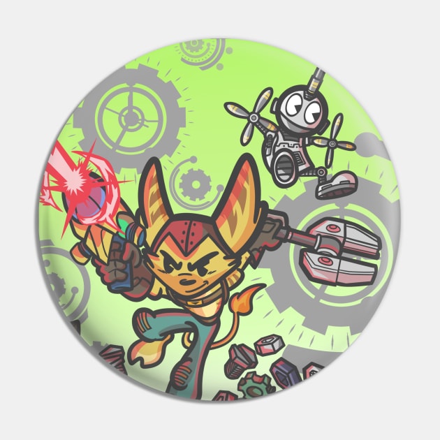 Ratchet and Clank Pin by Javibuart