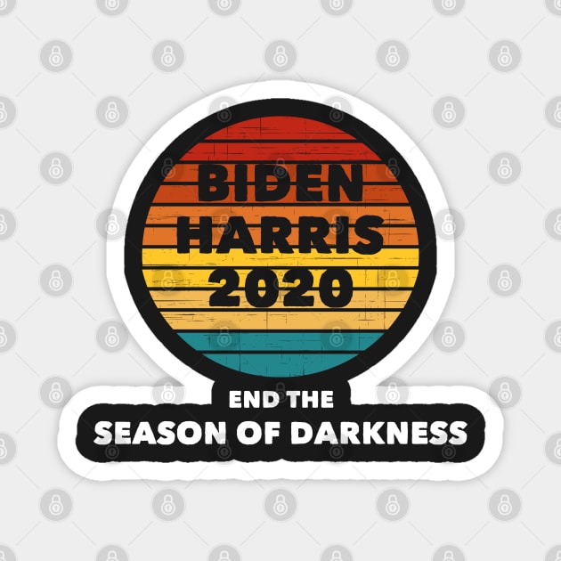 Biden Harris 2020 DNC Speech End The Season of Darkness Magnet by markz66